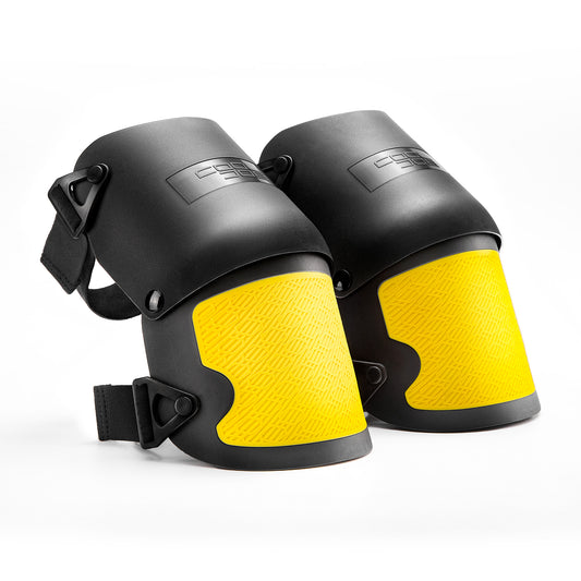 COOLJOB Heavy Duty Knee Pads with Anti-slip Strong Double Straps, Safety Work Knee Pads with Foam Padding