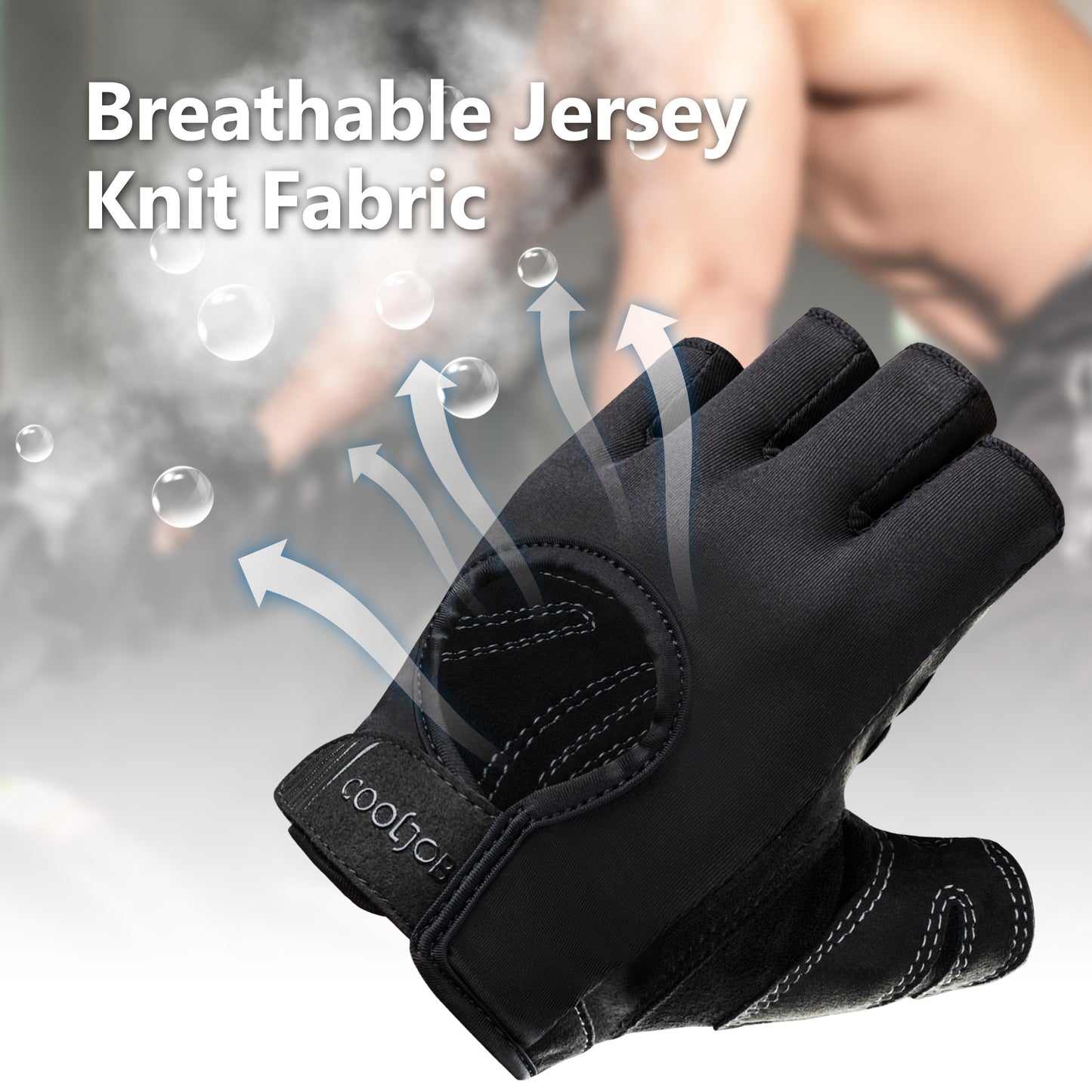 COOLJOB Ultra-Thin Workout Gloves,Anti-Slip Grip Gloves, Exercise Gloves