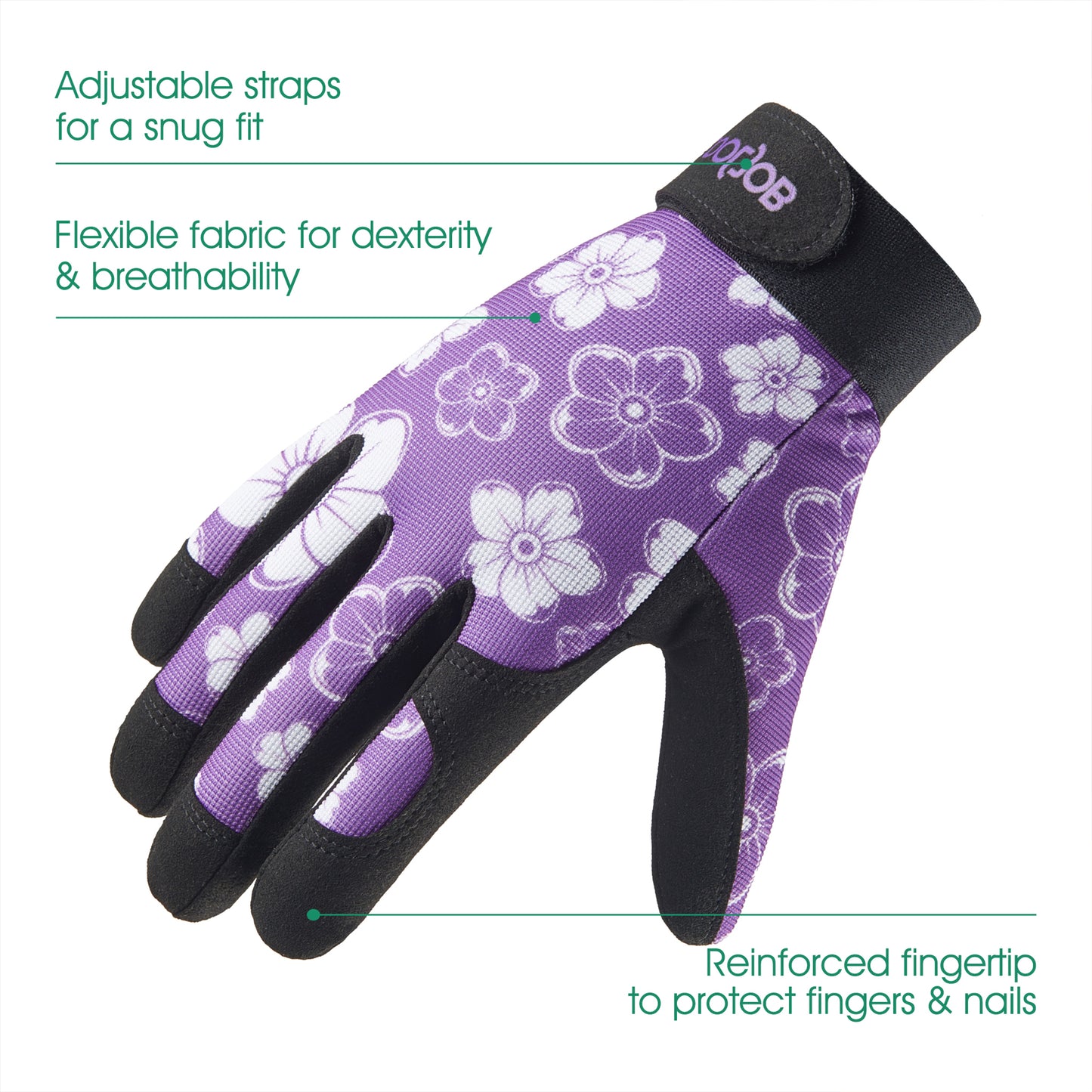 COOLJOB Gardening Work Gloves for Women, Thorn Proof, Puncture Resistant Anti-Slip Flexible, Touchscreen
