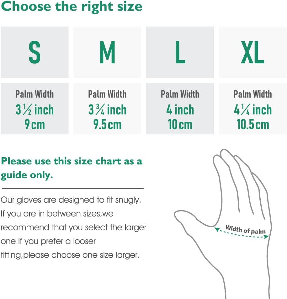 COOLJOB 10/20/60 Pairs Nitrile Dipped Safety Work Gloves with Grip, Non-slip Rubber Coated Bulk Garden Gloves