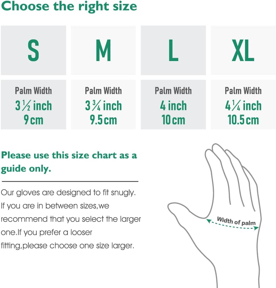 COOLJOB Think Green Thick Fleece Lined Winter Thermal Warm Freezer Work Gloves, Non-Slip Grip