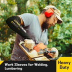 COOLJOB 3 Pairs 14/18in A4 Cut Resistant Sleeves with Thumb Hole, UV Sun Protection Arm Sleeves