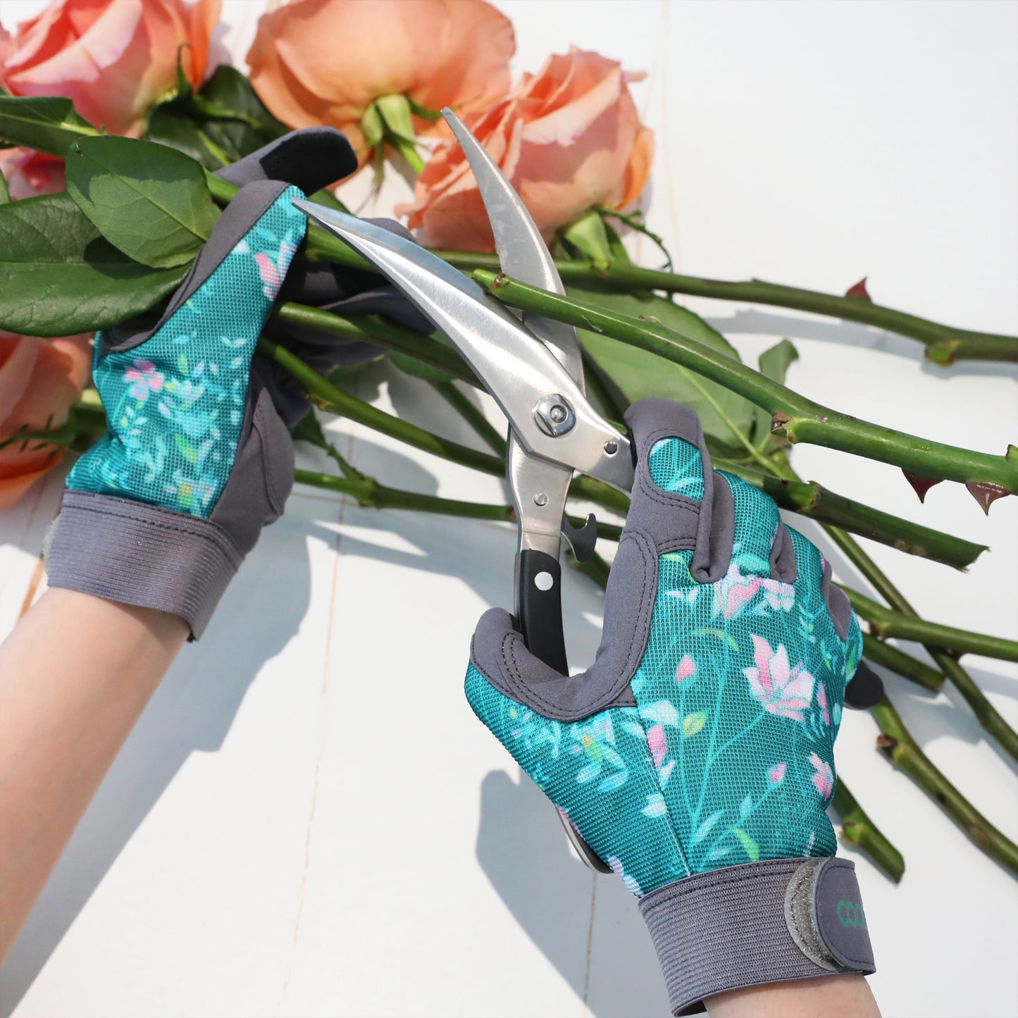 COOLJOB Thorn Proof Gardening Work Gloves Touch Screen, Puncture Resistant Anti-Slip