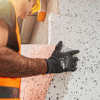 COOLJOB 120 Pairs Safety Work Gloves Pack Bulk with Grip PU Coating, Touchscreen（Black）