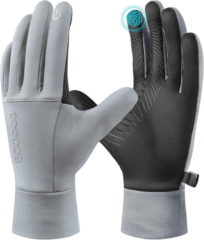 COOLJOB Touchscreen Winter Gloves, Windproof Thermal Warm Cold Weather Gloves