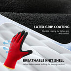 COOLJOB Winter Warm Work Gloves for Men and Women, Thermal Insulated Freezer Gloves for Work Below Zero, 2 Pairs