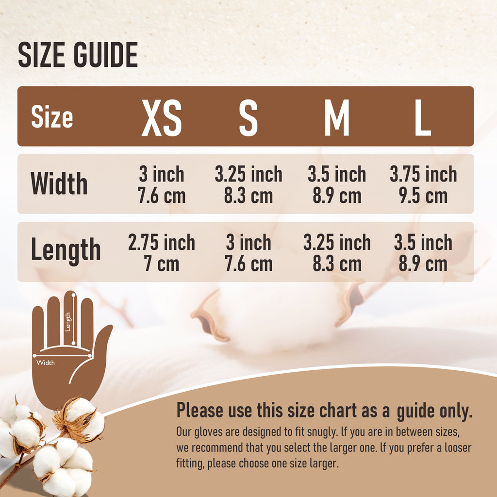 COOLJOB 4 Pairs Soft Moisturizing Cotton Gloves with Elastic Cuff for Dry Hands & Eczema