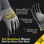 COOLJOB 12 Pairs A9 Cut Resistant Safety Work Gloves