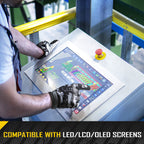 COOLJOB Mechanic Safety Work Gloves, Enhanced Anti-Slip Grip Tactical Gloves, Touchscreen (Skull)