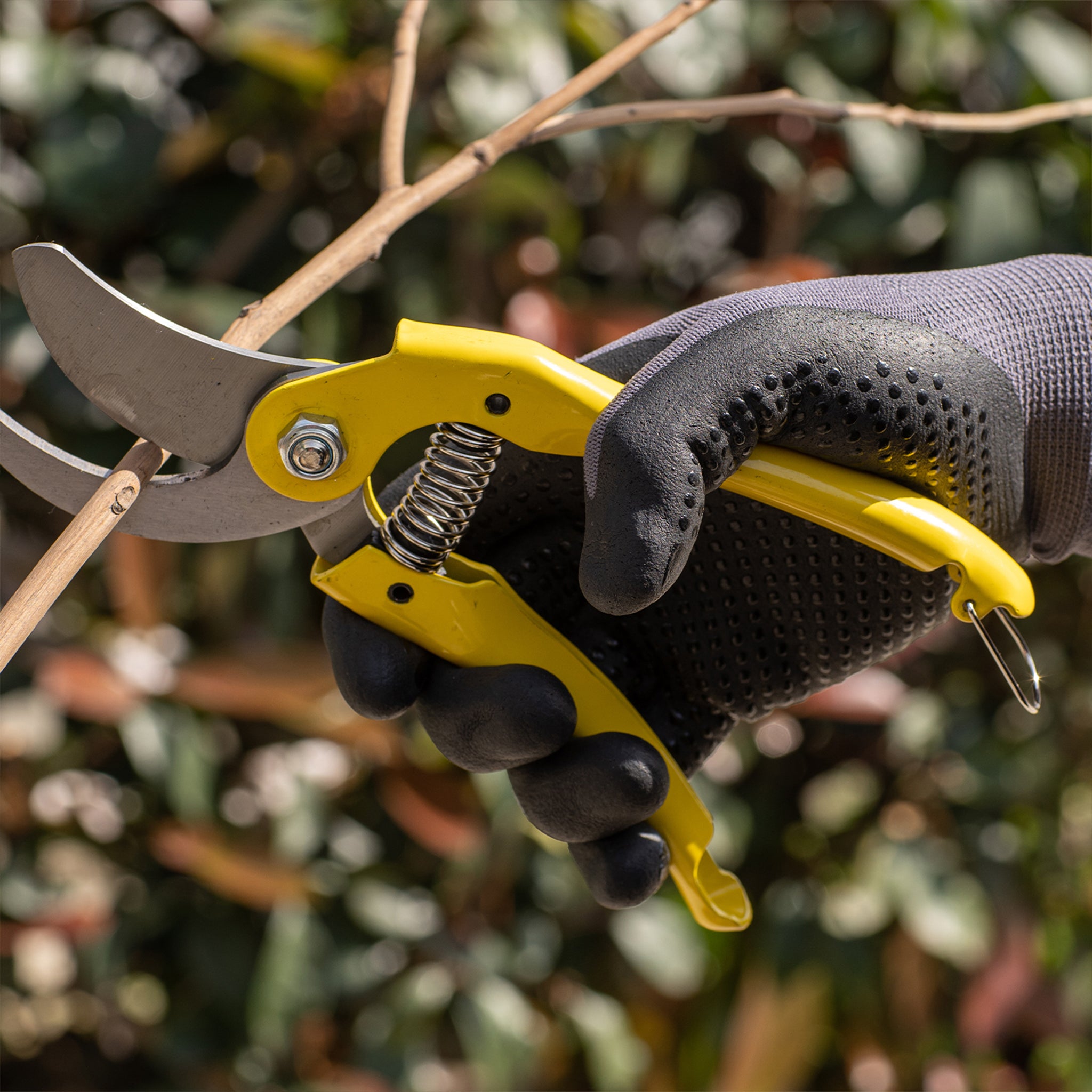 COOLJOB 6 Pairs Nitrile Rubber Dipped Safety Work Gloves with Grip Dots, Touchscreen