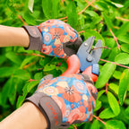 COOLJOB Thorn Proof Gardening Work Gloves for Women, Puncture Resistant Anti-Slip, Touchscreen (Orange)