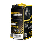 COOLJOB 12/120 Pairs A6 Cut Resistant Safety Work Gloves with Grip, Breathable Lightweight Polyurethane Coated Gloves