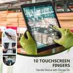 COOLJOB 2 Pairs Bamboo Touchscreen Gardening Work Gloves, Grippy Nitrile Rubber Coated