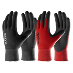 COOLJOB 2/6 Pairs Gardening Gloves for Men, Breathable Rubber Coated for Garden Weeding Landscaping