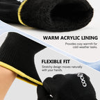 COOLJOB Winter Warm Work Gloves for Men and Women, Thermal Insulated Freezer Gloves for Work Below Zero, 2 Pairs
