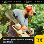 COOLJOB A6 Cut Resistant Sleeves for Gardening Pruning Fishing, 18” Arm Protection, UPF 50+