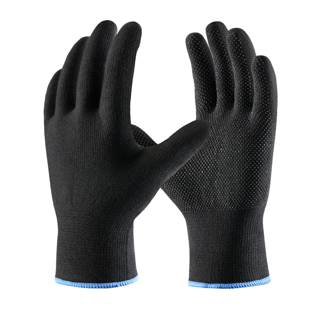 COOLJOB 12/60 Pairs Cotton Work Gloves with Non-Slip Grip Dots, Breathable Lightweight Gloves for Construction Gardening