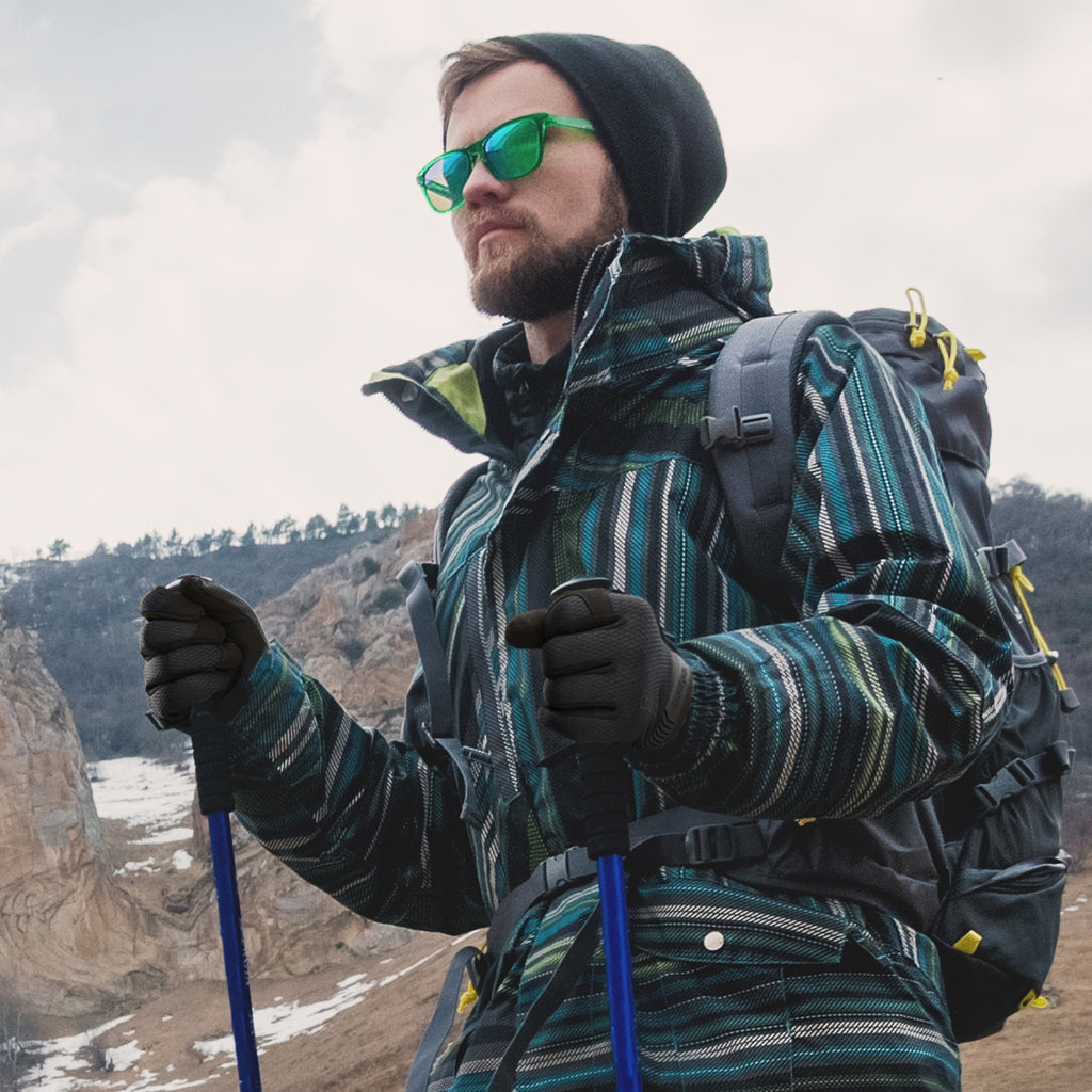 COOLJOB Touchscreen Utility Work Gloves for Men, Breathable Cooling Safety Gloves