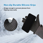 COOLJOB Touchscreen Winter Gloves, Windproof Thermal Warm Cold Weather Gloves