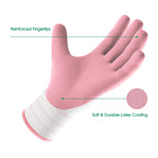 COOLJOB 2/6/12 Pairs Gardening Gloves for Women, Sakura Pink & Light Blue