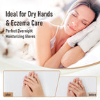 COOLJOB 6 Pairs 100% Cotton Gloves for Dry Hands Moisturizing & Eczema