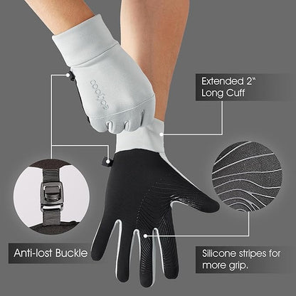 COOLJOB Touchscreen Winter Gloves, Windproof Thermal Warm Cold Weather Gloves