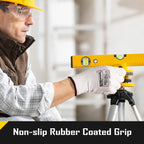 COOLJOB 12/60/120 Pairs Safety Work Gloves Pack Bulk with Grip PU Coating（White）