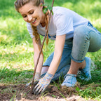 COOLJOB 2/6 Pairs Colorful Gardening Gloves for Women Ladies, Breathable Rubber Coated for Yard Garden