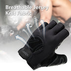 COOLJOB Ultra-Thin Workout Gloves,Anti-Slip Grip Gloves, Half Finger Exercise Gloves