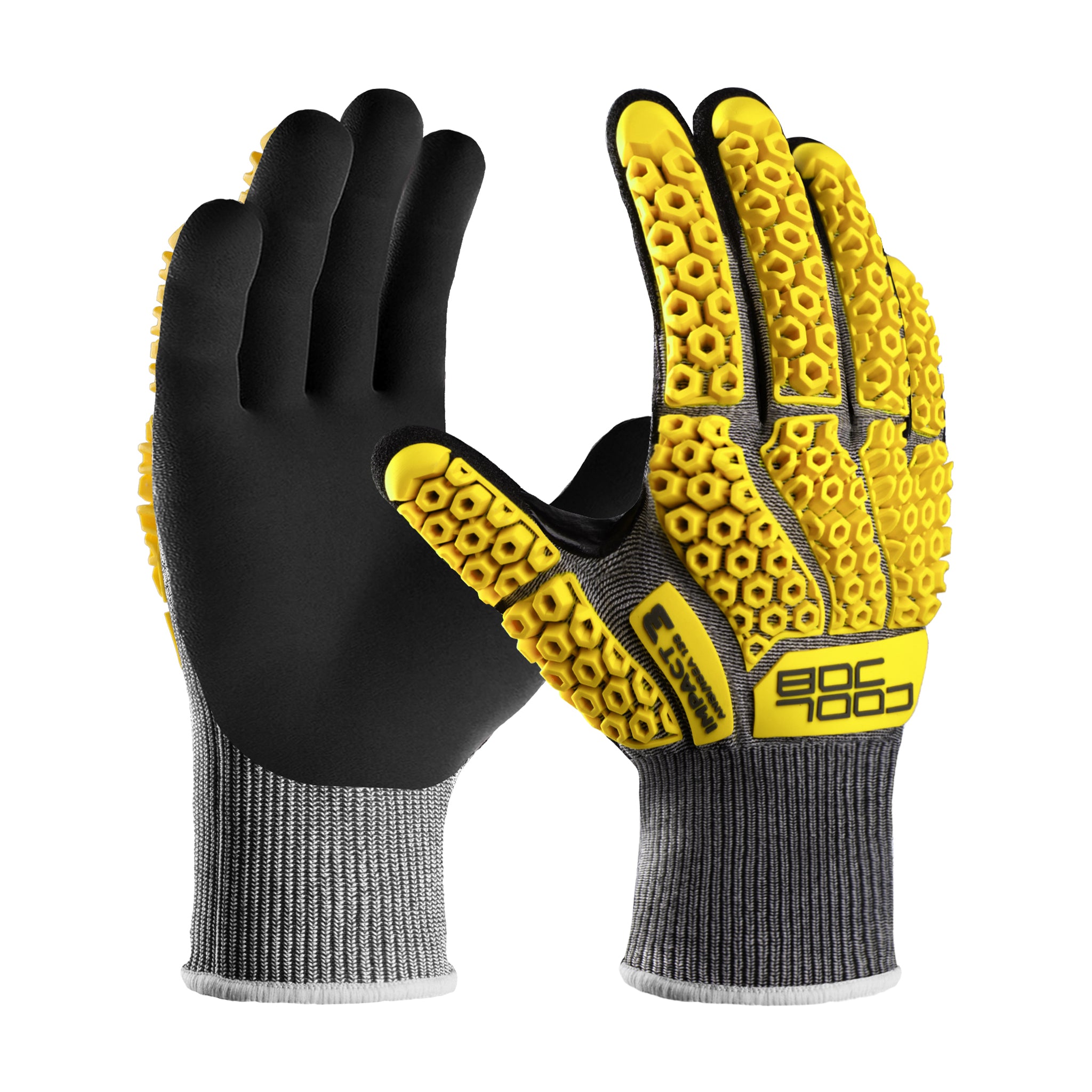 COOLJOB A5 Cut Resistant Gloves with Impact Resistant TPR