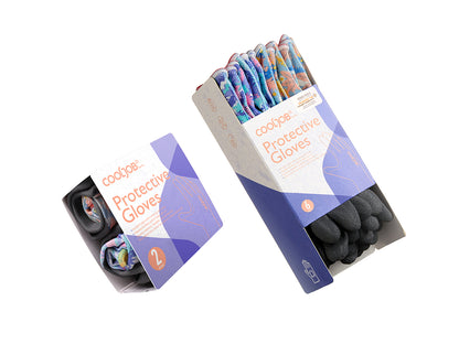 COOLJOB 2/6 Pairs Colorful Gardening Gloves for Women Ladies, Breathable Rubber Coated for Yard Garden
