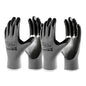 COOLJOB Nitrile Dipped Safety Work Gloves with Grip, Non-slip Rubber Coated Garden Gloves for Men