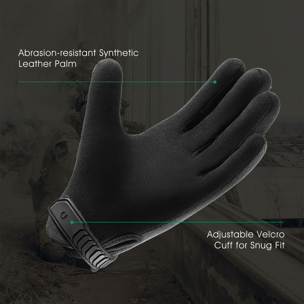 COOLJOB Touchscreen Utility Work Gloves for Men, Breathable Cooling Safety Gloves