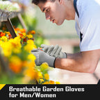 COOLJOB 12/60/120 Pairs Safety Work Gloves Pack Bulk with Grip PU Coating（Grey）