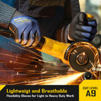 COOLJOB 3 Pairs A9 Cut Resistant Fishing Gloves, Touchscreen, Safety Work Gloves