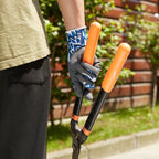 COOLJOB 6 Pairs Safety Nitrile Work Garden Gloves, Touch Screen Working Yard with Grip for Men