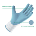 COOLJOB 2/6/12 Pairs Gardening Gloves for Women, Sakura Pink & Light Blue