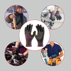 COOLJOB Winter Work Gloves with Anti-slip Grip, Touchscreen Microfoam Nitrile Dipped