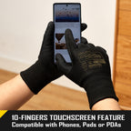 COOLJOB A3 Cut Resistant Safety Work Gloves, Touchscreen, Fishing Gloves