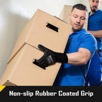 COOLJOB 12/60/120 Pairs Safety Work Gloves Pack Bulk with Grip PU Coating（Black）