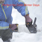 COOLJOB Winter Work Gloves with Anti-slip Grip, Touchscreen Microfoam Nitrile Dipped