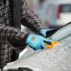 COOLJOB Waterproof Winter Freezer Gloves, Double Coated Rubber Safety Work Glvoes (Blue)