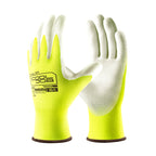 COOLJOB 12/60/120 Pairs Safety Work Gloves Pack Bulk with Grip PU Coating（Yellow）