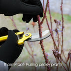 COOLJOB Thorn Proof Garden Gloves with Touchscreen Fingers (Black)