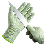 COOLJOB Food Grade Cut Resistant Gloves, Bamboo Rayon Safety Work Gloves Level 5 A3 Cutting Protection