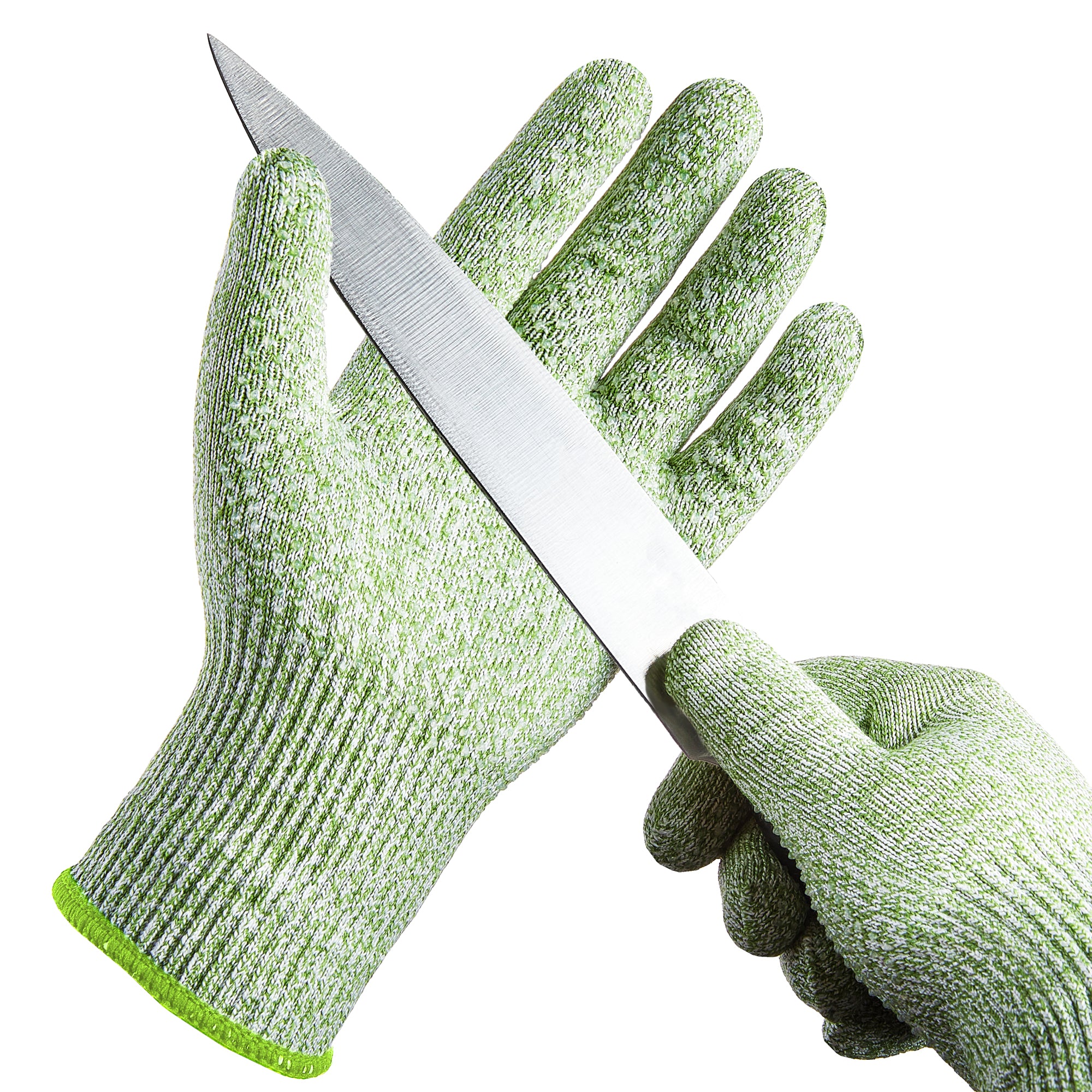 COOLJOB Food Grade Cut Resistant Gloves, Bamboo Rayon Safety Work Gloves Level 5 A3 Cutting Protection