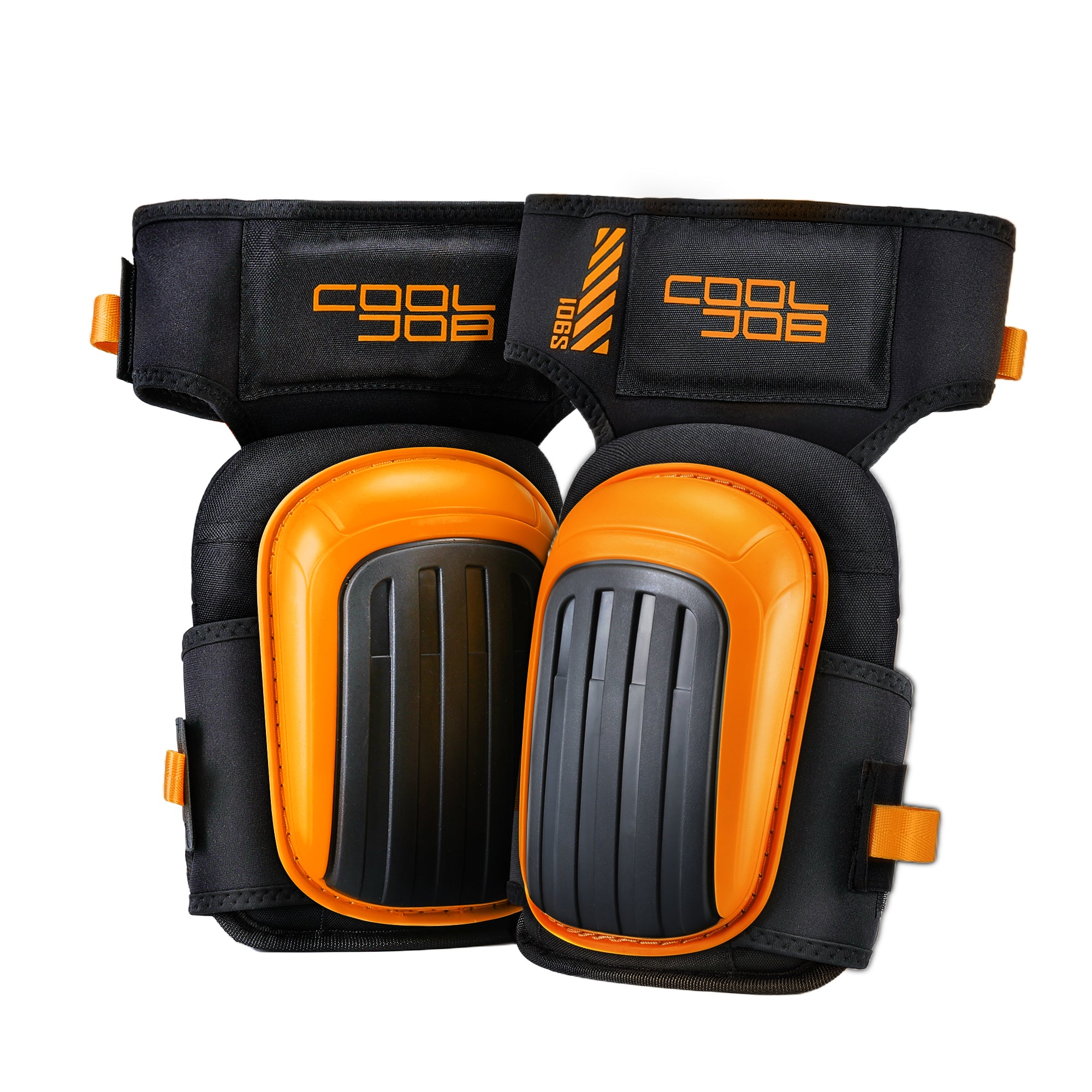 COOLJOB Professional Knee Pads with Heavy Duty Anti-Slip Cap, Comfortable Foam Cushion and Extra Thick Gel Padding