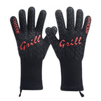 COOLJOB Heat Resistant BBQ Gloves for Hot Temperature Cooking, Barbecue Grilling