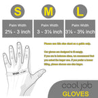 COOLJOB 3 Pairs Kids Gloves, Grippy Rubber Coated Garden Work Gloves for Children, Orange & Green & Yellow