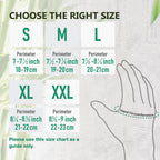 COOLJOB 2 Pairs Bamboo Touchscreen Gardening Work Gloves, Grippy Nitrile Rubber Coated